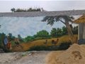 墙体壁画石门禅院农庄案例广州墙绘